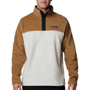Polaire Beige/Marron Homme Columbia Steens Mountain Half pas cher