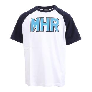 MHR T-Shirt blanc enfant Kappa Azzurra Tee MHR 18/19 pas cher
