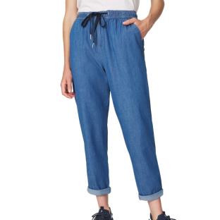 Pantalon fluide Bleu Foncé Femme TBS Stone vue 2