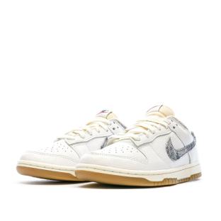 Baskets Blanches/Grises Homme Nike Dunk Low vue 6