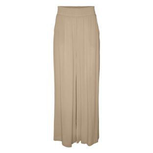 Pantalon fluide Beige Femme Vero Moda Menny Wide pas cher