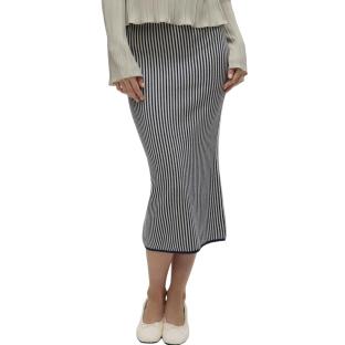 Jupe Marine à Rayures Femme Vero Moda Gold Pinstripe vue 0