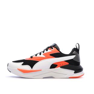 Baskets Noires/Blanches/Oranges Garçon Puma X-ray pas cher
