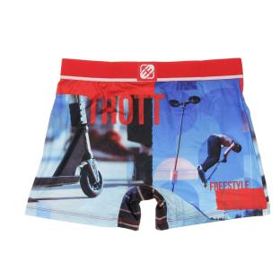 Boxer Rouge/Bleu à Imprimés Homme Freegun NIN vue 2