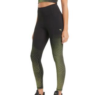 Legging Noir/Jaune Femme Puma Wais 7/8 pas cher