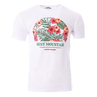 T-shirt Blanc Homme Best Mountain 1016 pas cher