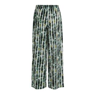 Pantalons fluide Blanc/Vert Femme Vila Vibavina Nipi vue 2
