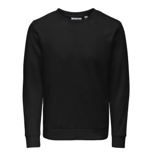 Sweat Noir Homme Only & Sons Chase pas cher