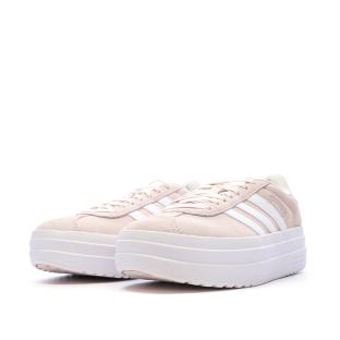 Baskets Roses Femme Adidas Vl Court Bold vue 6