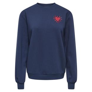 Women’s Navy/Red Sweatshirt – Only Lelanor Photo of the Espace des Marques %store% store - view of %key%