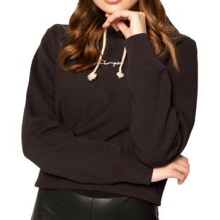 Sweat Noir Femme Champion Reverse 112691 pas cher