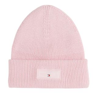 Bonnet Rouge Femme Tommy Hilfiger Linear Beanie pas cher