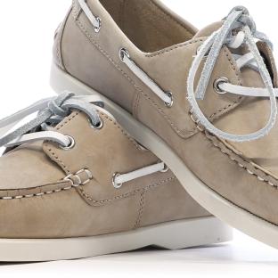 Women’s Beige TBS Bateau Cow Nubuck London Boat Shoes Photo of the Espace des Marques %store% store - view of %key%