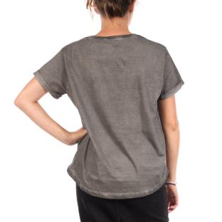 T-Shirt Gris Femme Disney Donald Duck Face vue 0