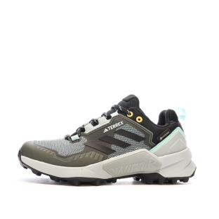Chaussures de trail Grises Femme Adidas Terrex Swift pas cher