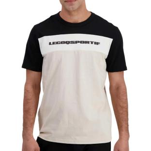 T-Shirt Noir/Beige Homme Le Coq Sportif Contemporain N°2 vue 0
