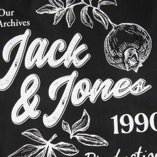 T-Shirt Noir Homme Jack & Jones Arri vue 0