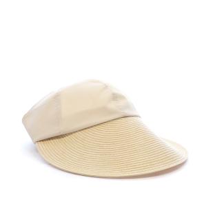 Chapeau Visière Beige Femme Via Lorenzo Naturel vue 0