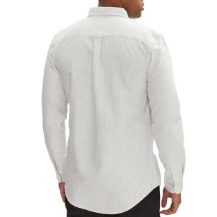 Chemise Rayures Blanc/Gris Homme Tommy Hilfiger Stripe Oxfo vue 2