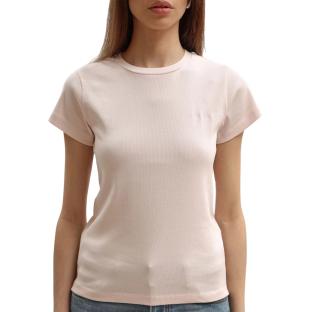 T-Shirt Rose Pale Femme Pepe jeans PL506037 vue 0