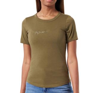 T-shirt Kaki Femme G-Star Raw Autograph pas cher
