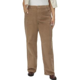 Pantalon en Velours Beige Foncer Femme Vero Moda Curve Corudroy vue 0
