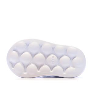 Baskets Blanches/Rose Fille bébé Adidas Advantage vue 5