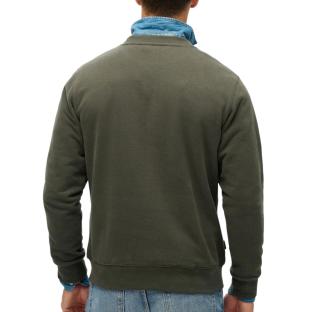 Sweat Kaki Homme Superdry Essential Logo Crew vue 2