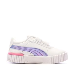 Baskets Blanches/Violette Fille Puma Carina 2.0 Bouncy vue 2