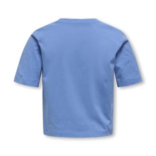 T-Shirt Bleu Fille Kids ONLY Kogrex vue 2