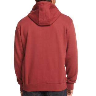 Sweat Rouge Homme Quiksilver Circletrimhood vue 0