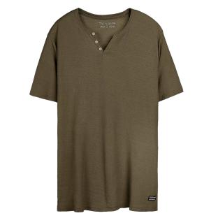 T-Shirt Kaki Homme Teddy Smith Gabriel vue 0