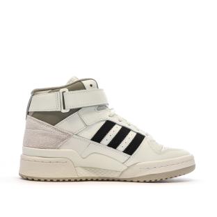 Baskets Ecrus Homme Adidas Forum Mid vue 2