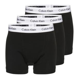 X3 Boxers Noir/Blanc Homme Calvin Klein Jeans Trunk 3p pas cher