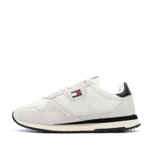Weiße/marineblaue Herren-Sneaker Tommy Hilfiger Eva Runner Leather Ansicht 0