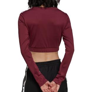 T-shirt manches longues Bordeaux Femme Adidas H37770 vue 2