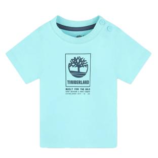 T-shirt Turquoise Bébé Timberland T60100 vue 0