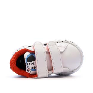 Baskets Blanc/Noir Garçon bébé Adidas Grand Court 2.0 101 Disney vue 4