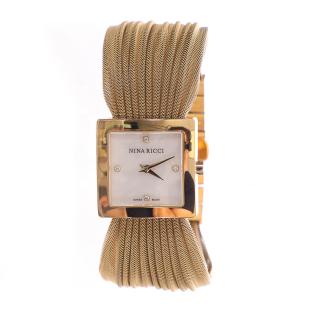 Montre analogique or femme Nina Ricci Acier vue 2