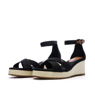 Sandales Noir Femme Tommy Hilfiger Flag Criss-cros vue 6