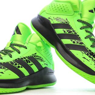 Chaussures de Basketball Vertes Adidas Cross Em Up 5 K Wide vue 7
