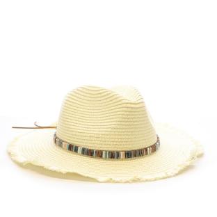 Chapeaux Blanc Femme Via Lorenzo Fedora Ivoire vue 0