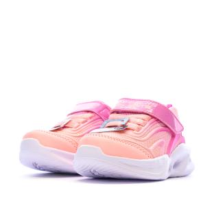 Baskets Rose Fille Skechers Sola Glow vue 0