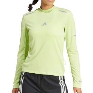 T-shirt Running réfléchissant Jaune Fluo Femme Adidas Ultimate vue 0