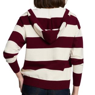 Pull Blanc/Bordeaux Femme Morgan Preppy vue 0