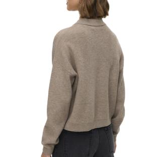 Pull Taupe Femme Vero Moda Exciting vue 2
