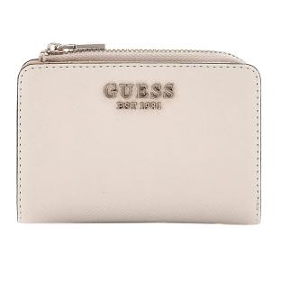 Portefeuille Blanc Femme Guess Laurel pas cher