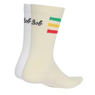 X2 Paires de Chaussettes Blanc Adidas Bob Socks vue 0