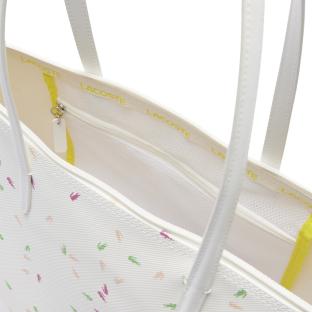 Sac à Main Blanc Femme Lacoste confetti vue 0