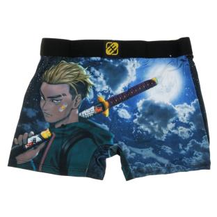 Boxer Noir/Jaune à Imprimés Homme Freegun Vib vue 2